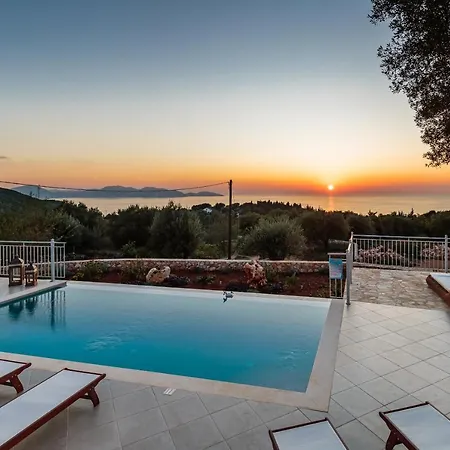 Villa Fiscardo Luxury Stone Alex ,with Sunset View! *