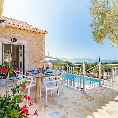 Fiscardo Luxury Stone Alex ,with Sunset View! Βίλα