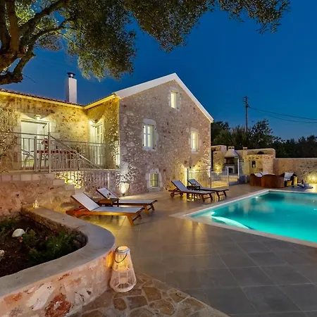 Vila Fiscardo Luxury Stone Alex ,with Sunset View!